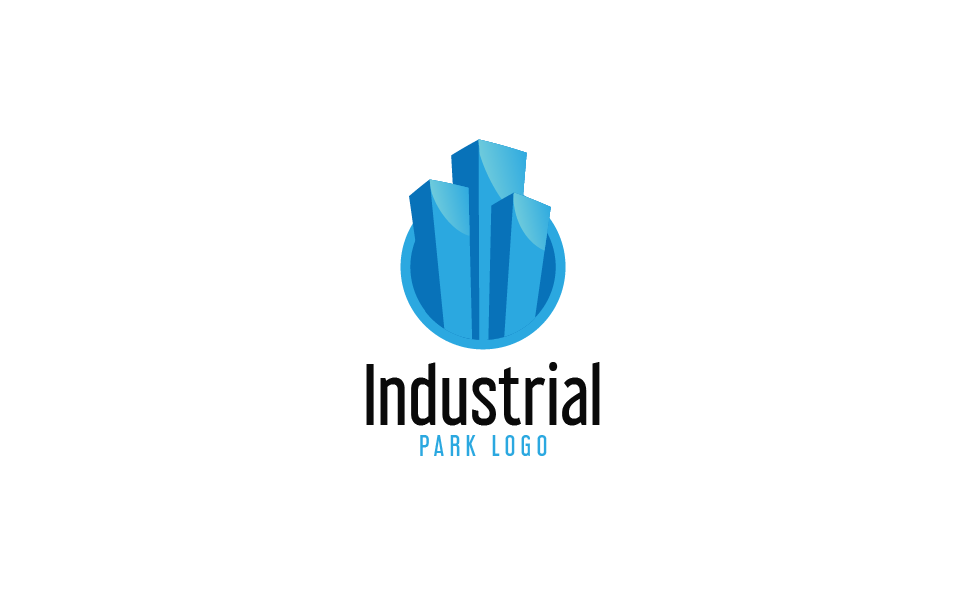 Download Industrial Park Logo Template Шаблон логотипа на тему графика